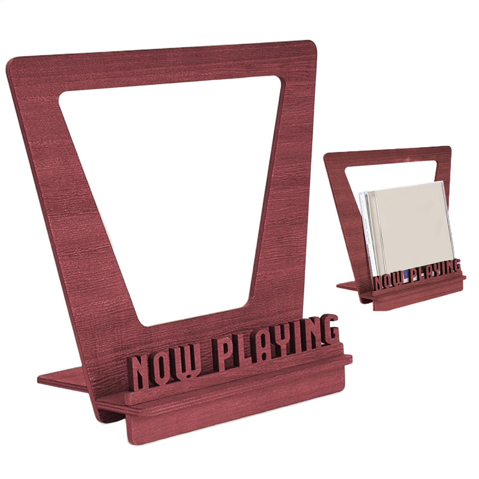 Display Stand Wood - حامل أسطوانات خشبي، رف تخزين أسطوانات