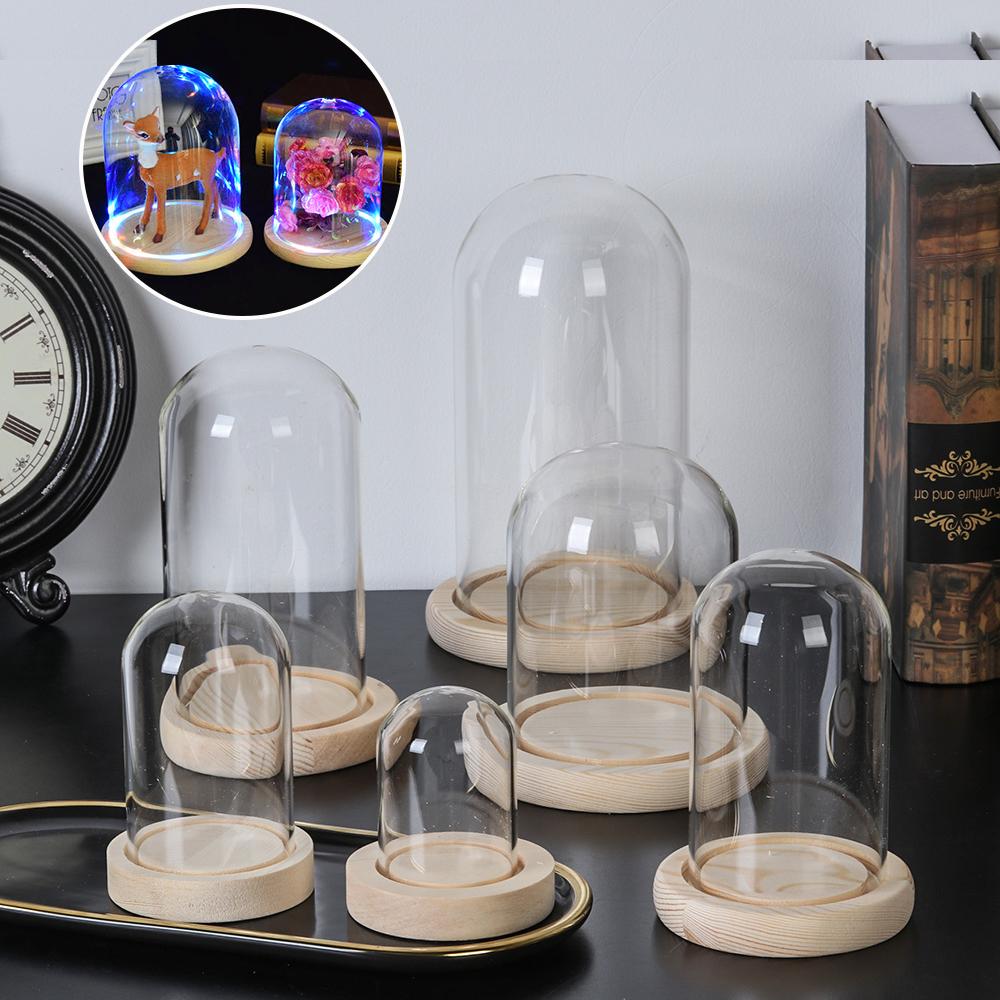 Display Stand Wood - زجاج قاء زجاجي جرة عرض موقف