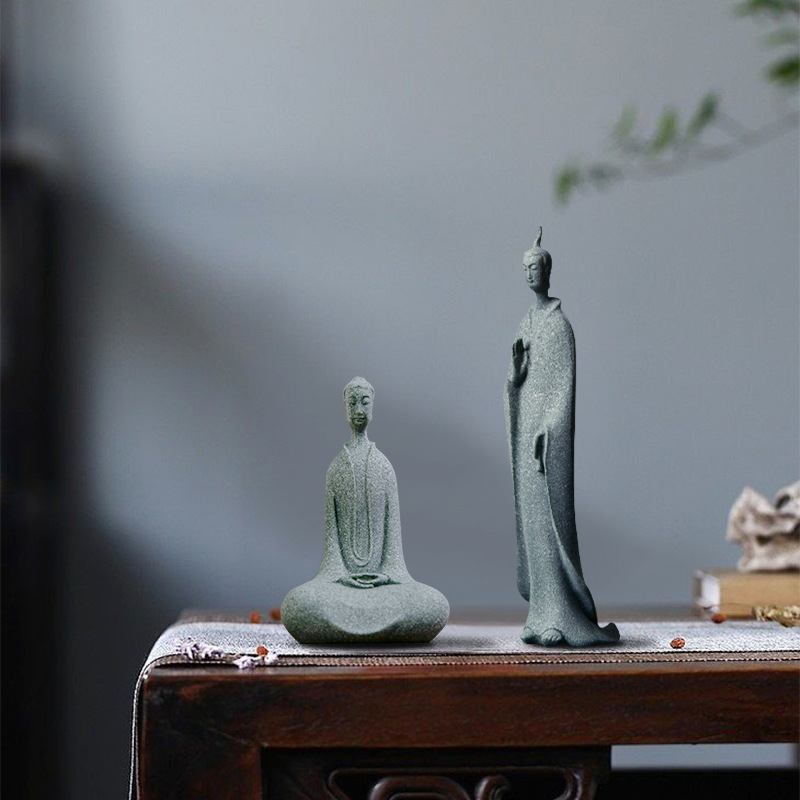 تماثيل الرهبان البوذية الصغيرة - مراجعة Bonsai Garden Zen وسعره