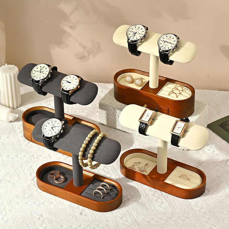 Oirlv خشب متين ساعة منظم الرف  - مراجعة Display Stand Wood وسعره