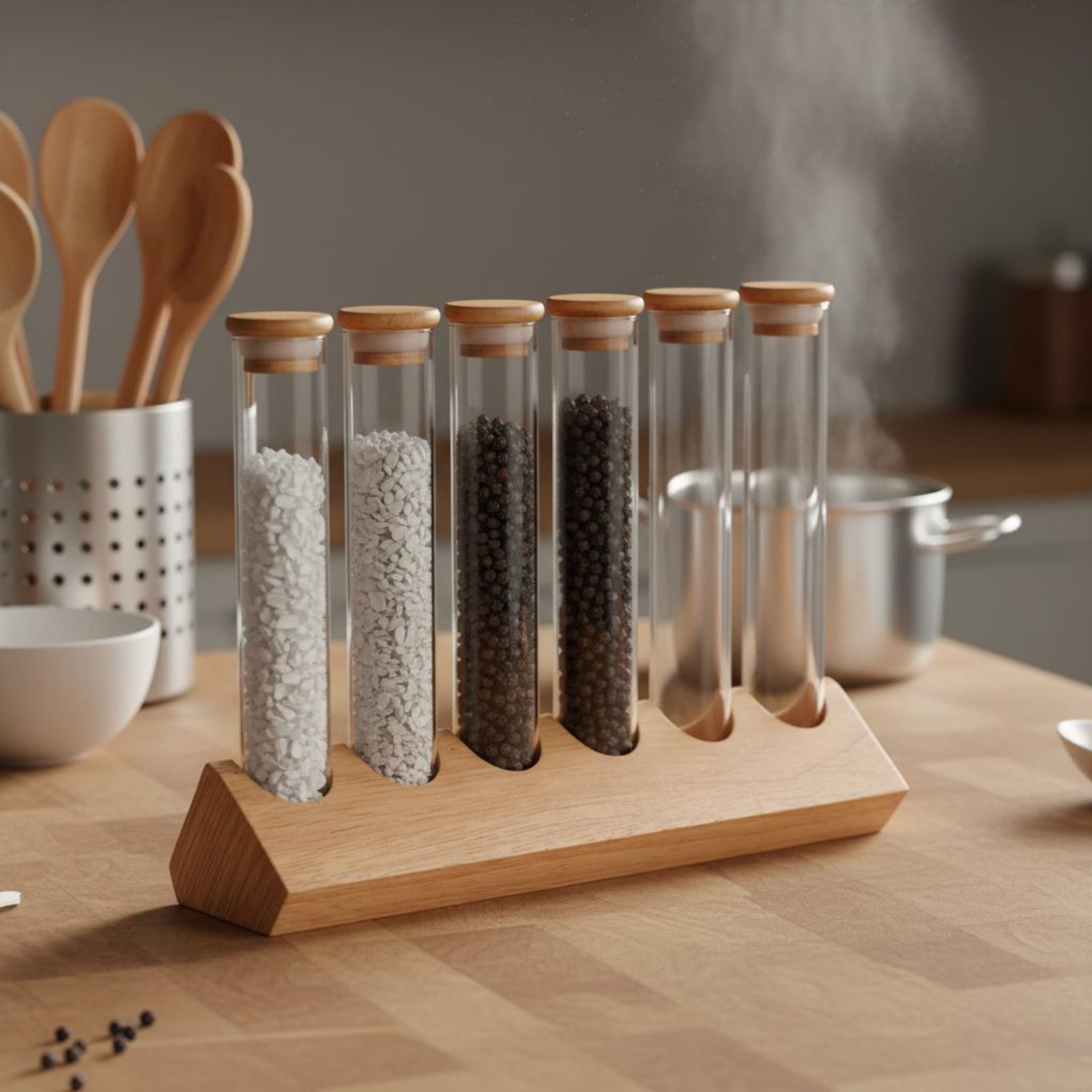 مجموعة حاويات زجاجية أنبوبية م - مراجعة Display Stand Wood وسعره