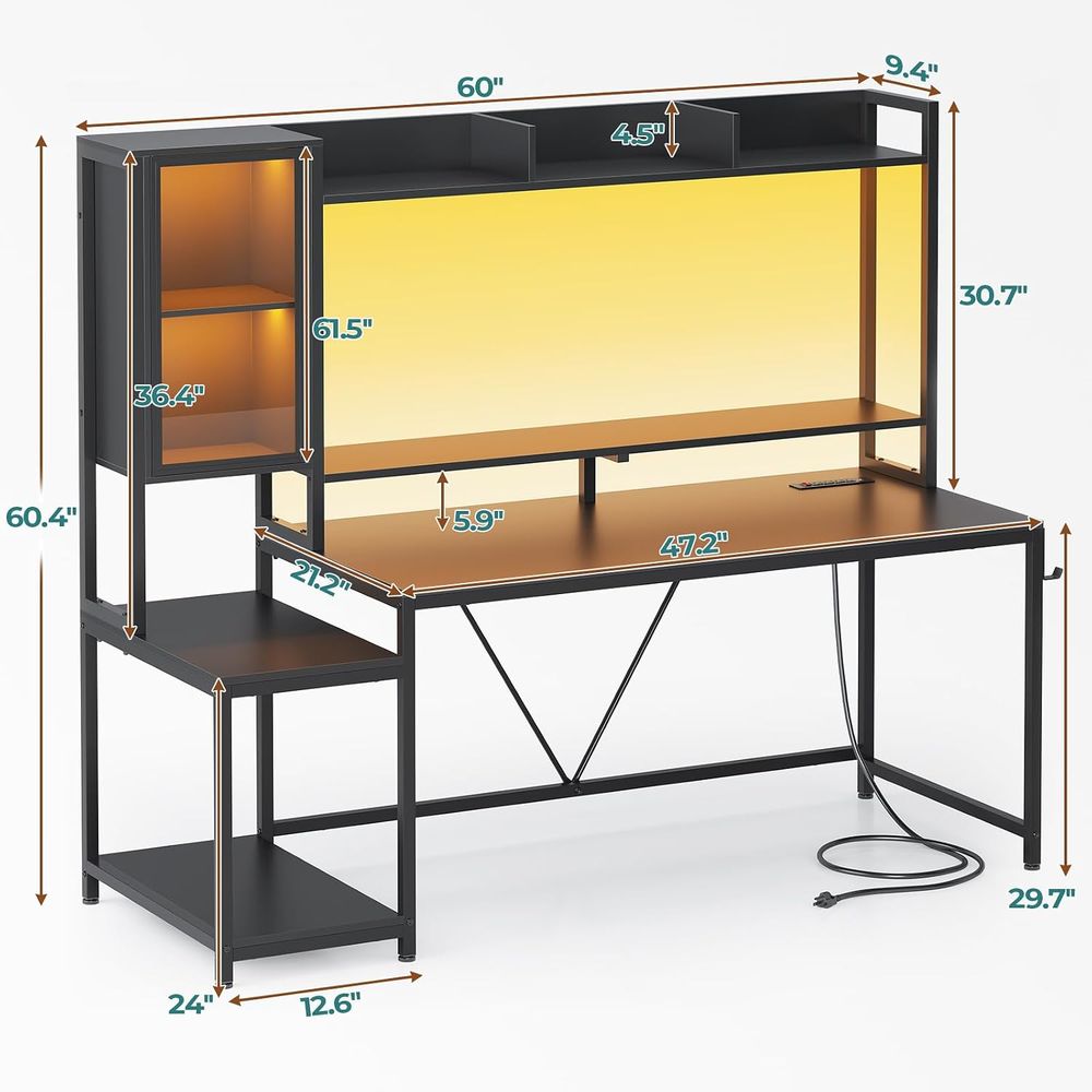 طاولة ألعاب بطول 60 بوصة مع وح - مراجعة Display Stand Wood وسعره
