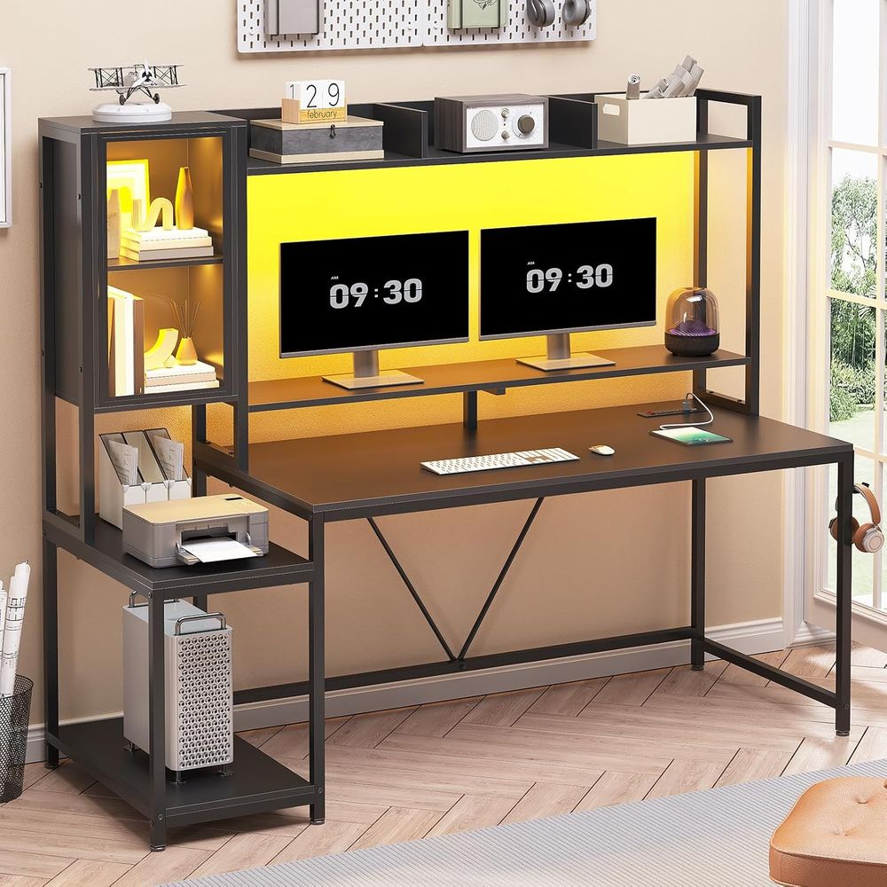 طاولة ألعاب بطول 60 بوصة مع وح - مراجعة Display Stand Wood وسعره